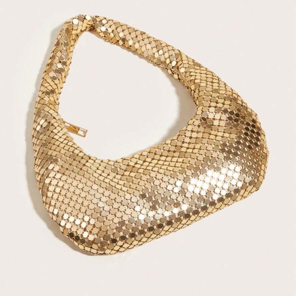 Lightweight,Business Casual Sequin Decor Hobo Bag, - Picture 3 of 4